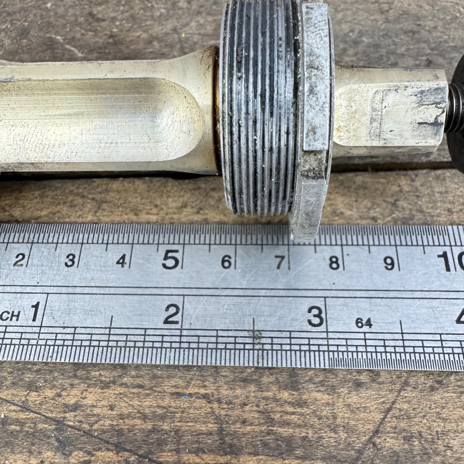 Vintage Sampson Topline Titanium Bottom Bracket 68mm 112.5 113mm Ti Spindle