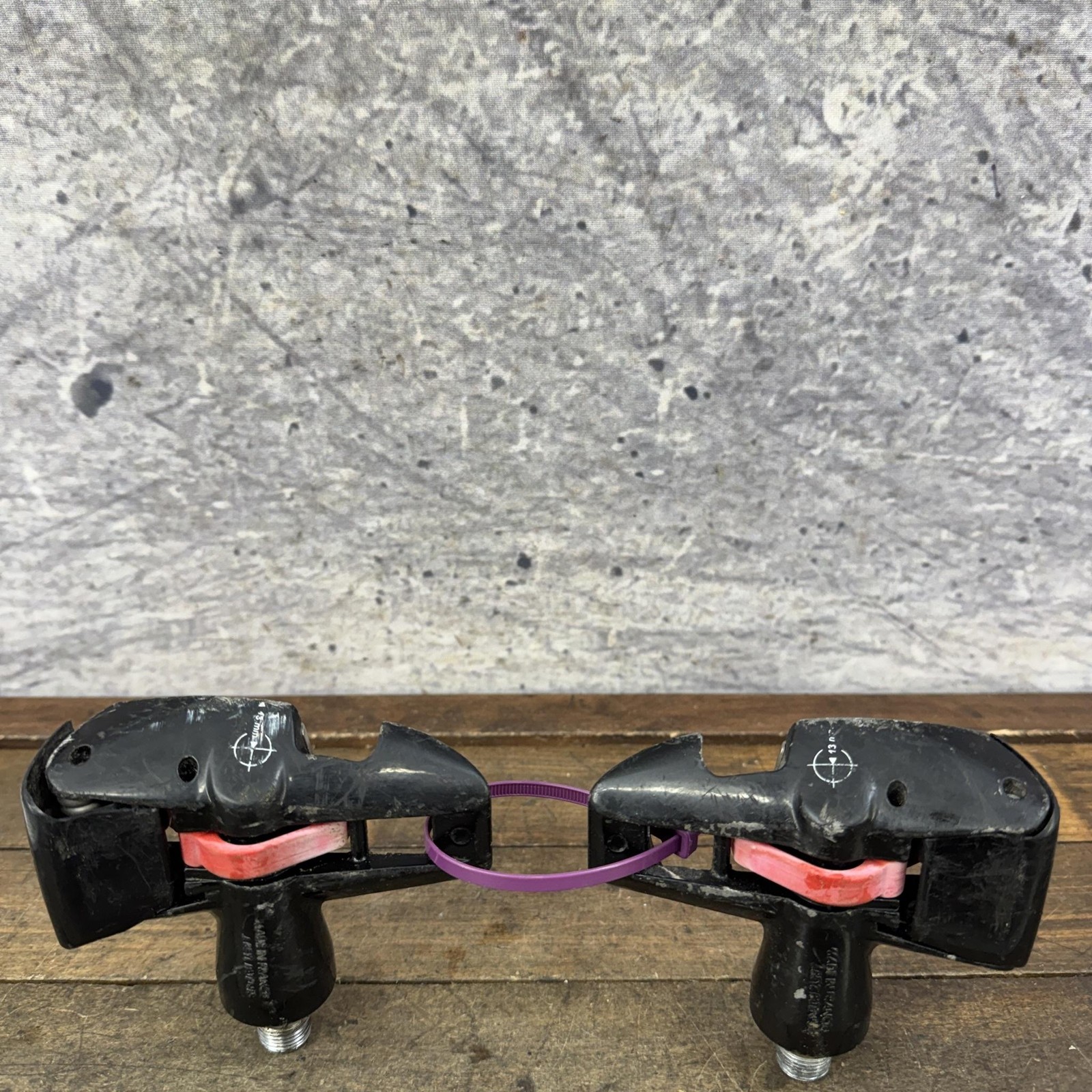 Vintage TIME Sport Bioperformance Clipless Road Bike Pedals 9/16 Black Pair