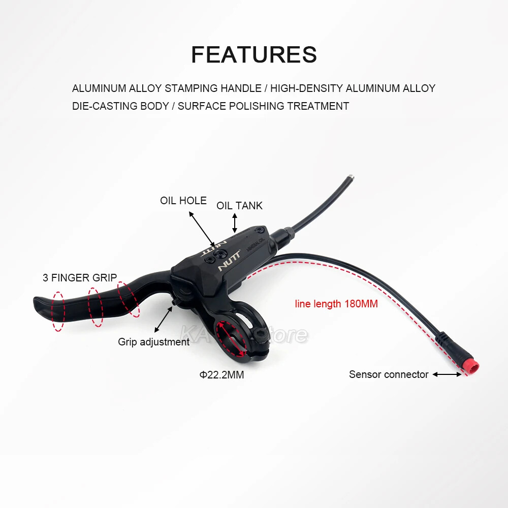 Electric Scooter E-Bike Hydraulic Disc Brake 140 160 180mm