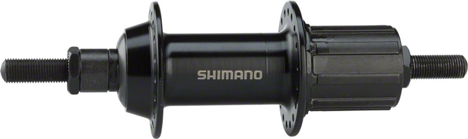 Shimano FH-TX500 Rear Hub – Threaded x 135mm, Rim Brake, HG10, Black, 36H