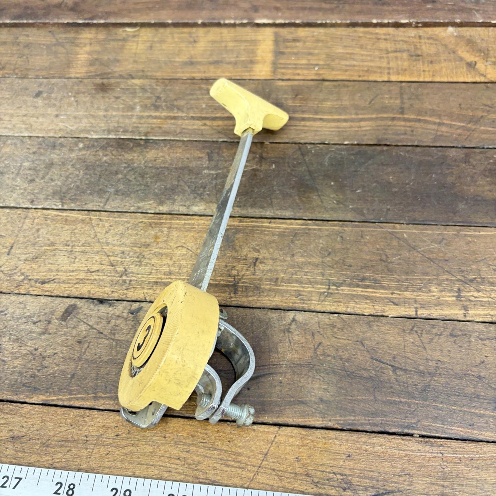 Vintage Shimano Click Stick 3 Speed Shifter 333 3s Yellow Muscle Bike Frame 70s