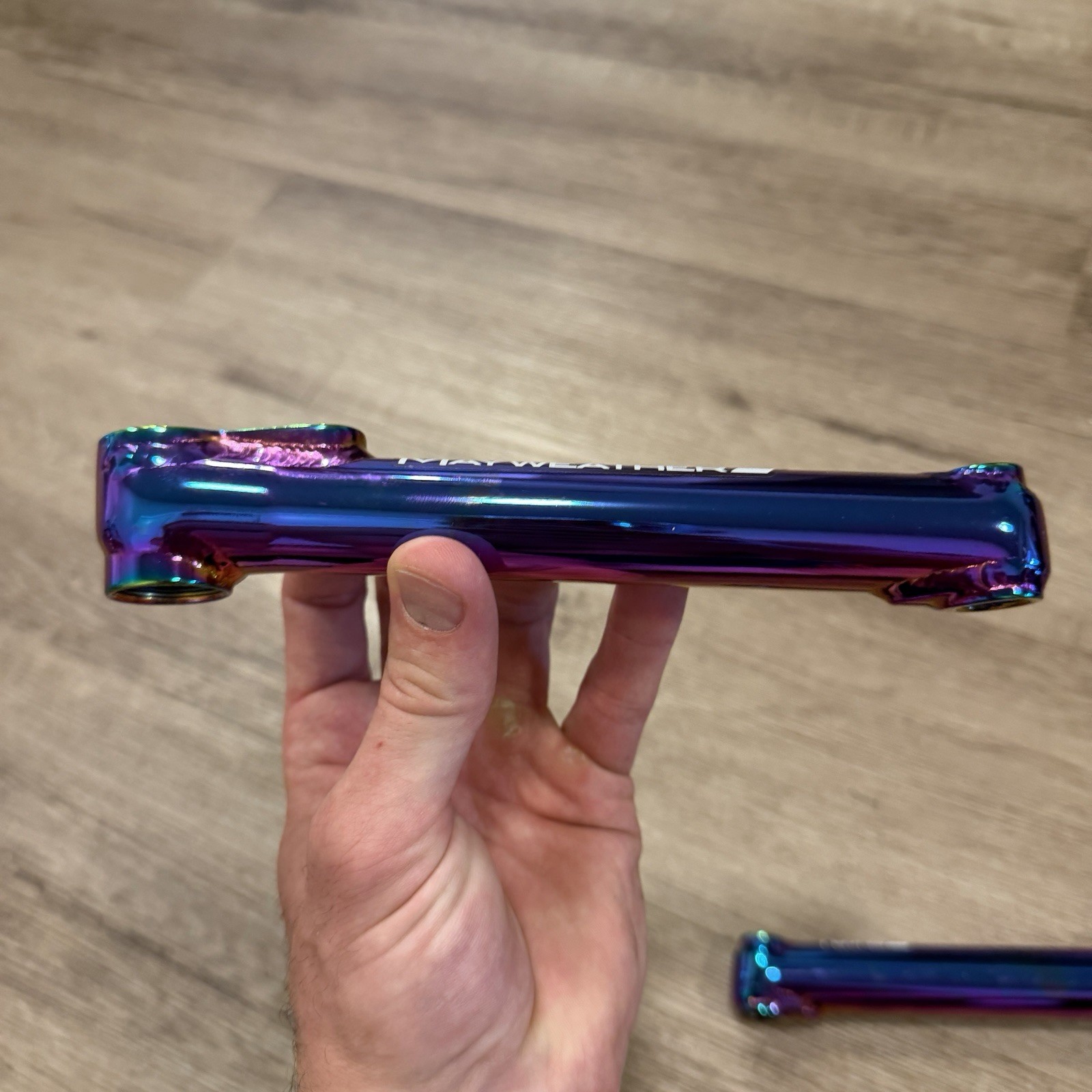 Snafu Mayweather Cranks 170mm – Jet Fuel Oil Slick NEAR MINT – RIDDEN TWICE