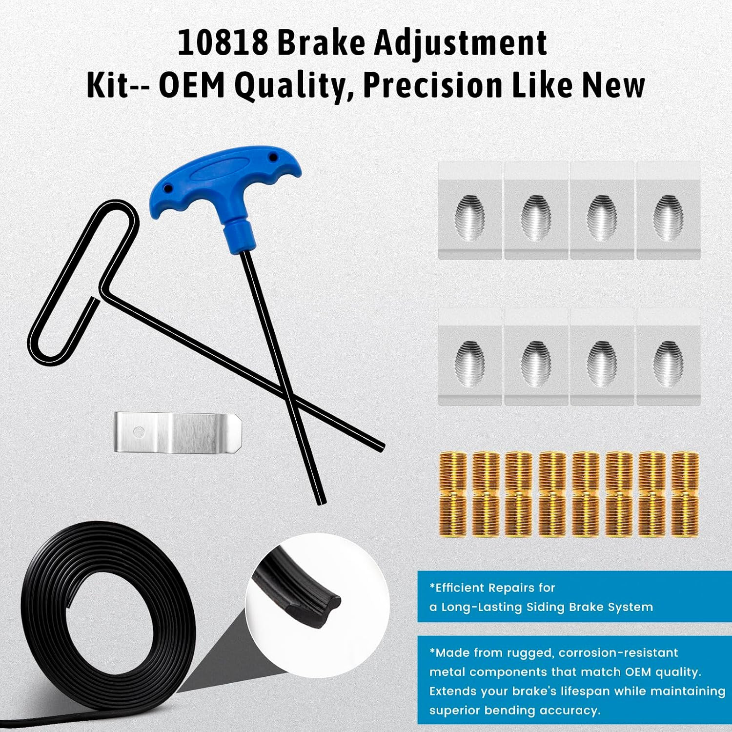 New 10818 Part Compatible with Tapco Brake, Brakes Tune up Kit Compatible with T