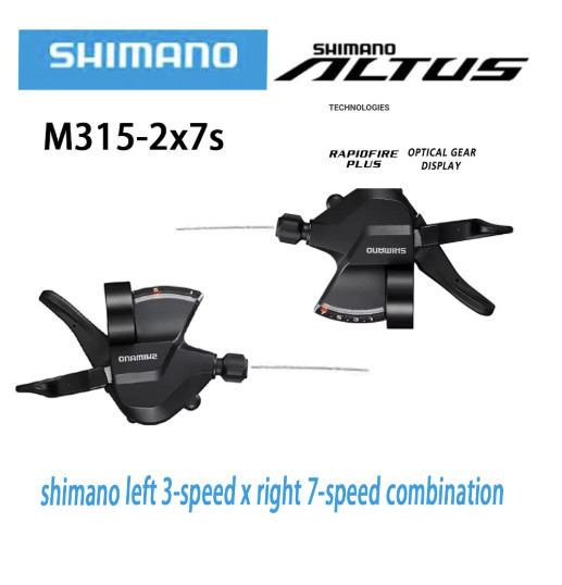 Shimano Altus SL-M315 MTB Shifter Lever 2×7 3×8 Speed Set