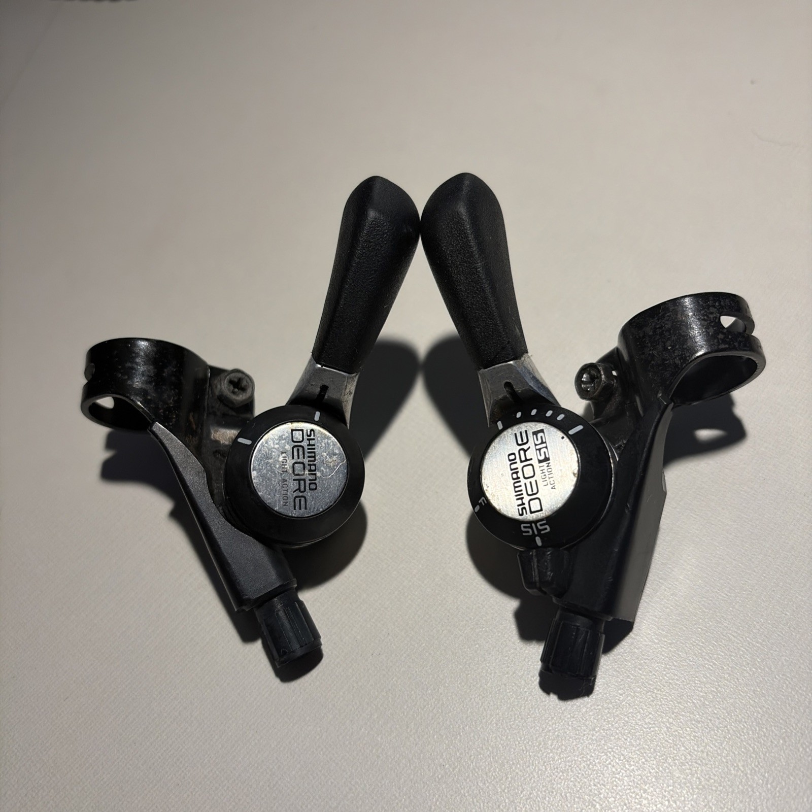 Vintage Shimano Deore SL-MT62 Thumb Shifters 6/7-Speed SIS Pair Made Japan