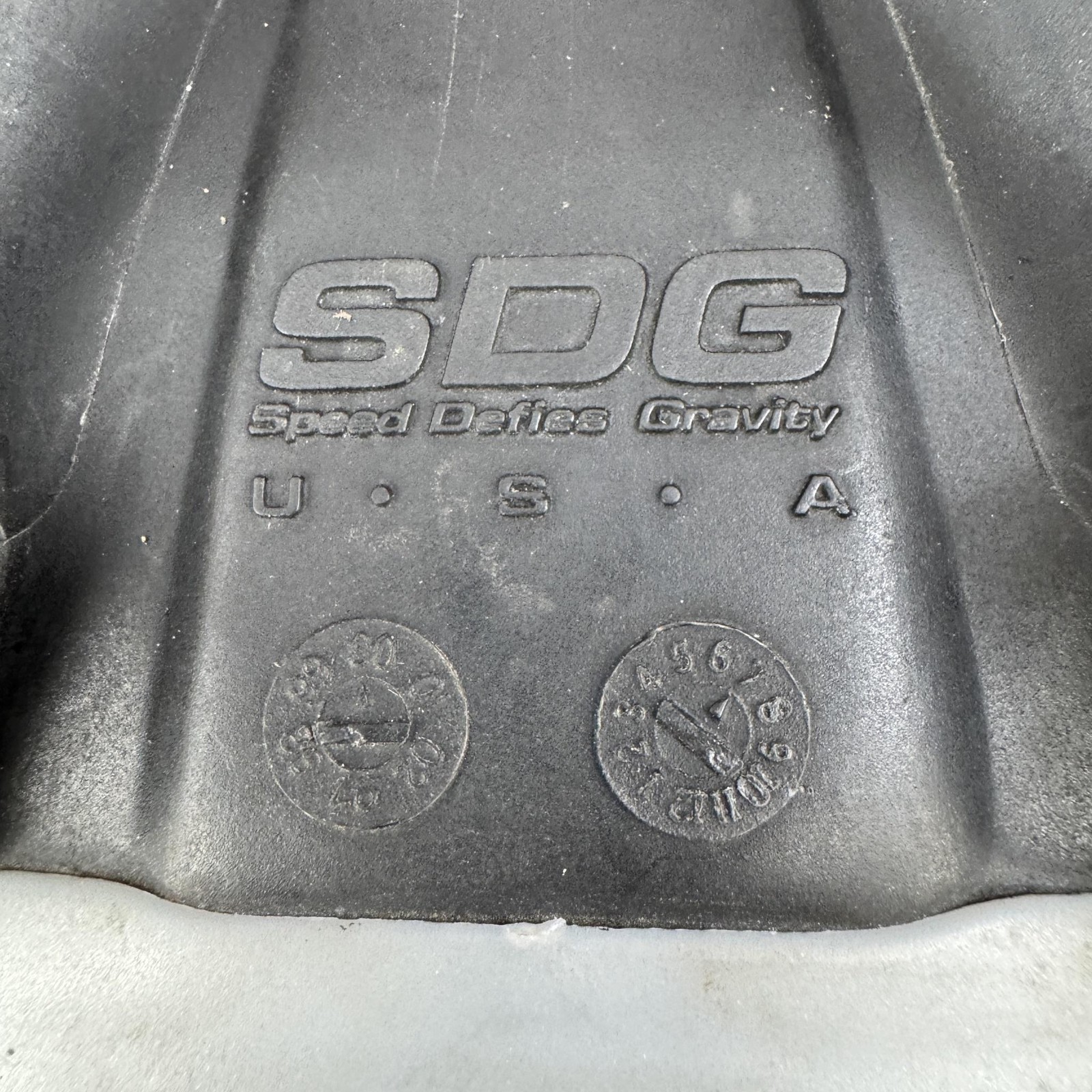 Vintage SDG Comp Seat BMX Racing Bicycle Saddle USA Black MTB Road Cut
