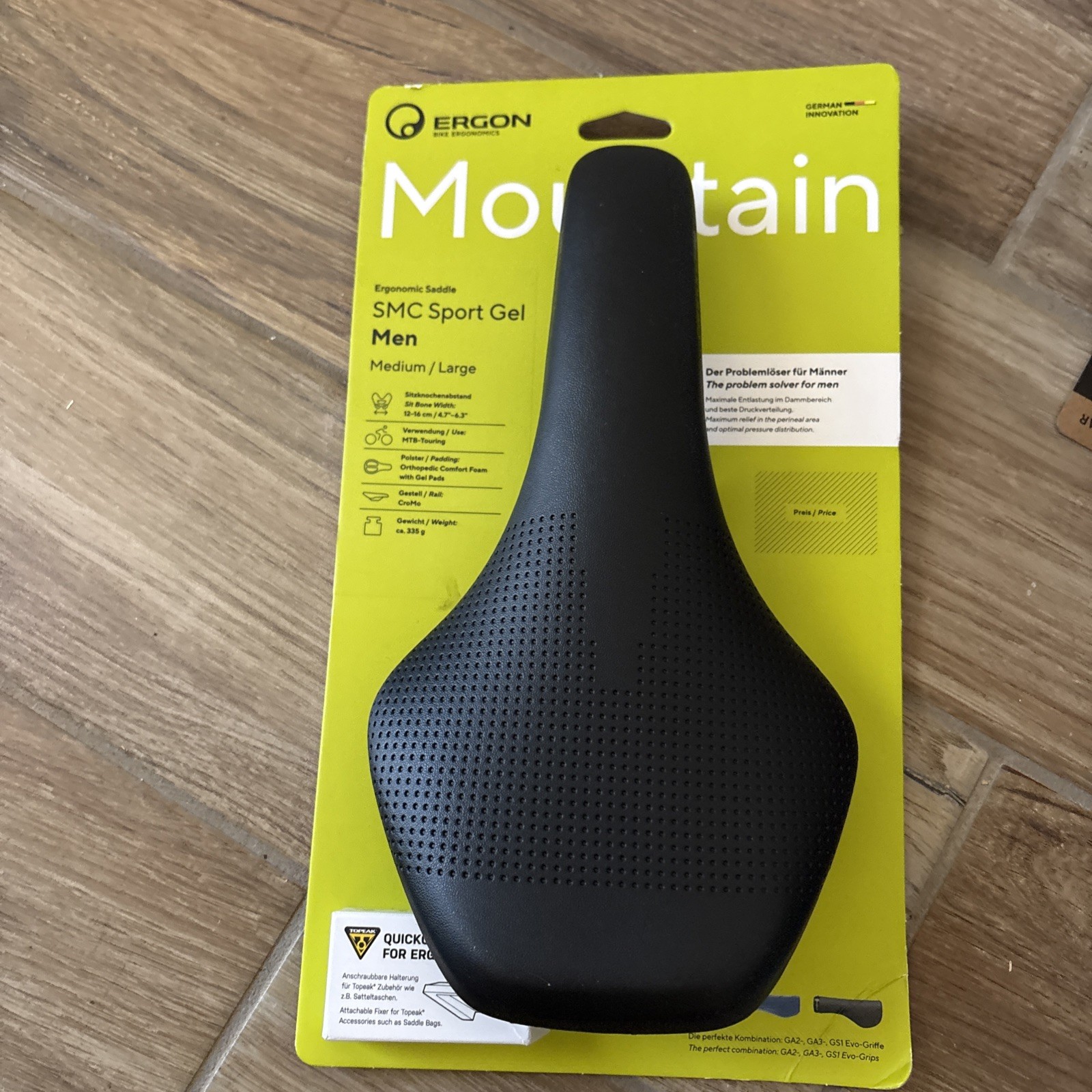 Ergon SMC Sport Gel Mens Saddle, Medium/large New