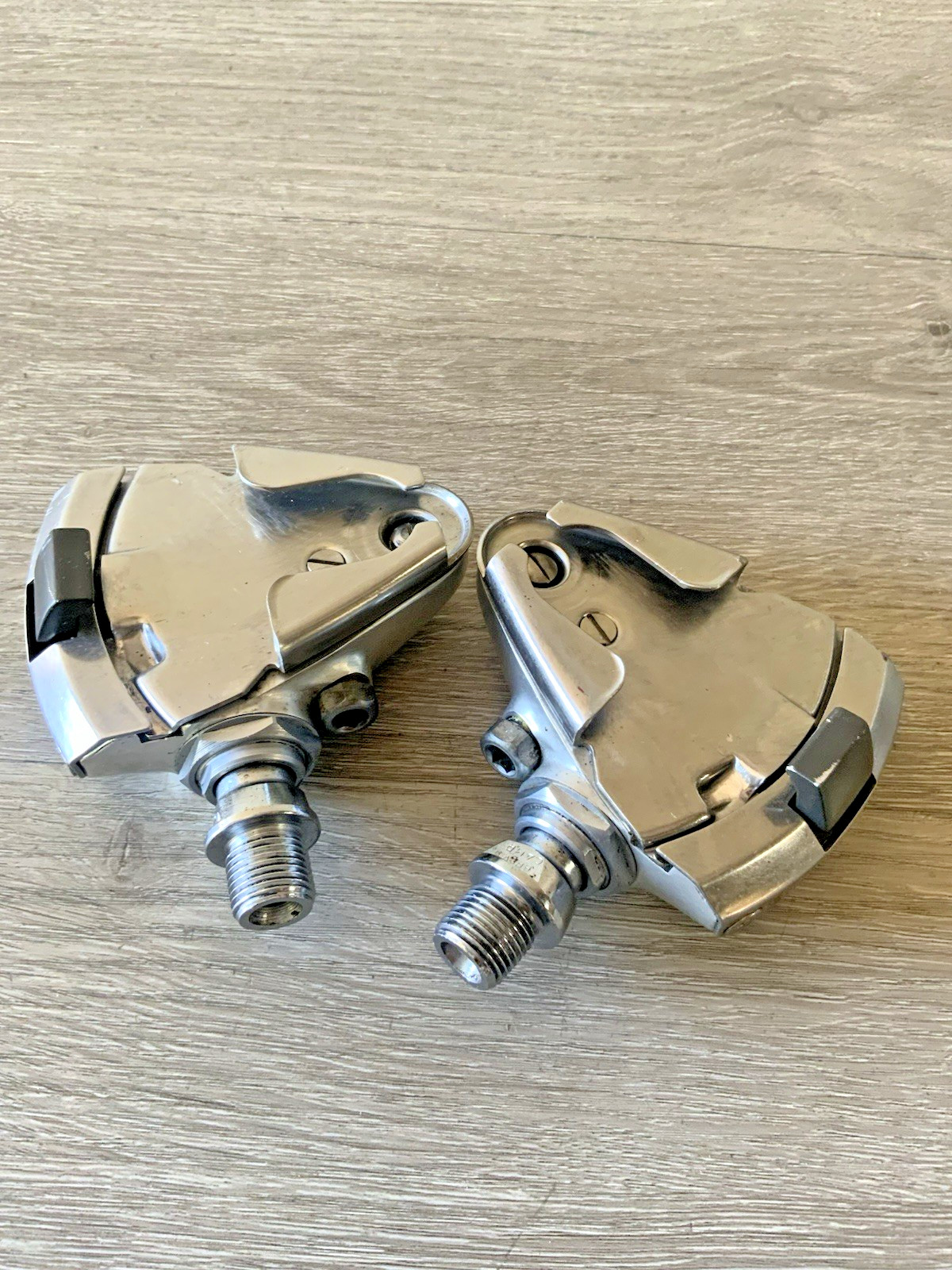 CAMPAGNOLO C-RECORD CLIPLESS PEDALS SGR 9/16 SILVER NO CLEATS