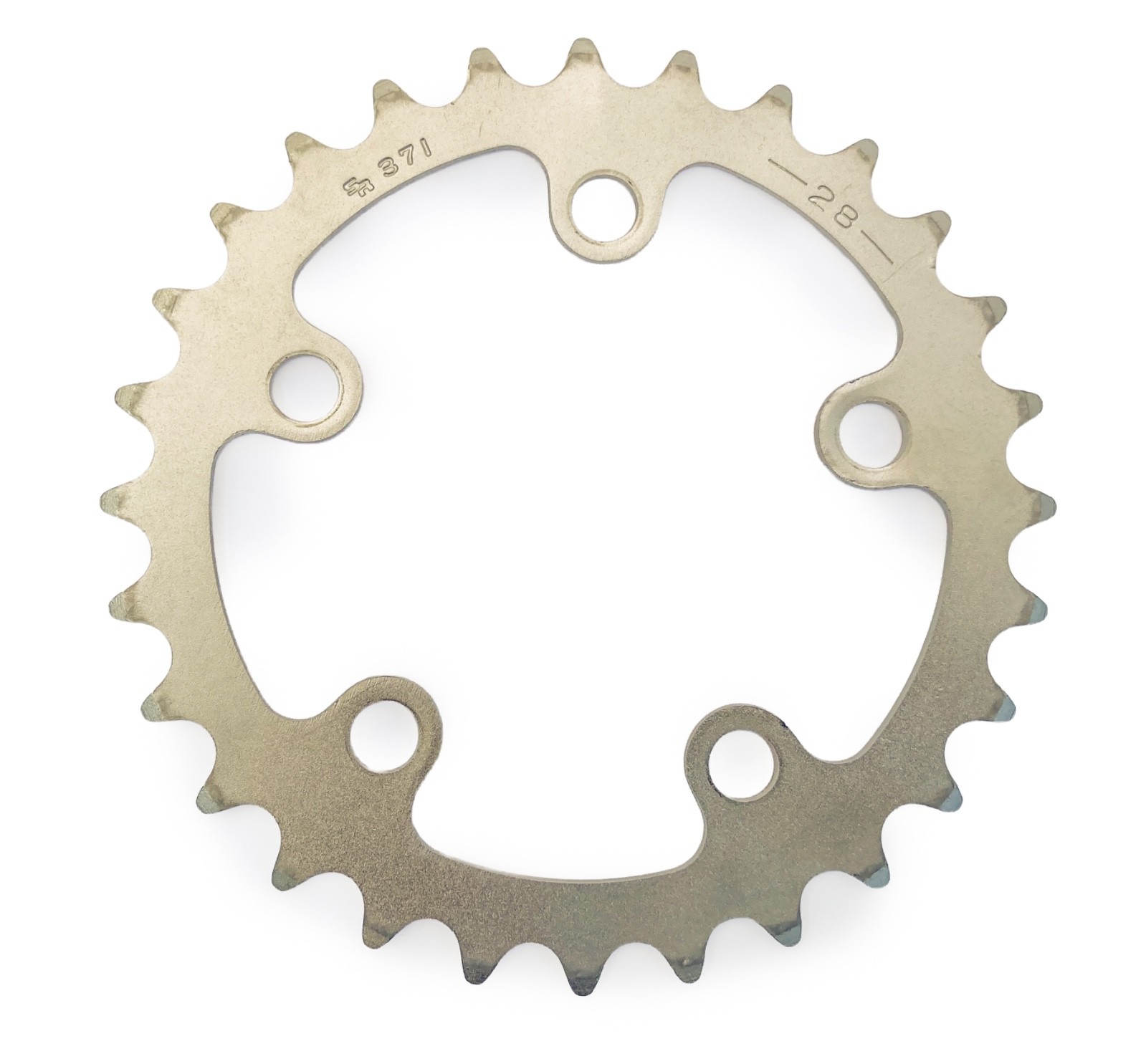 Sakae SR 371 Ninja 28T Chainring 74mm BCD Stainless Vintage MTB Crankset Japan