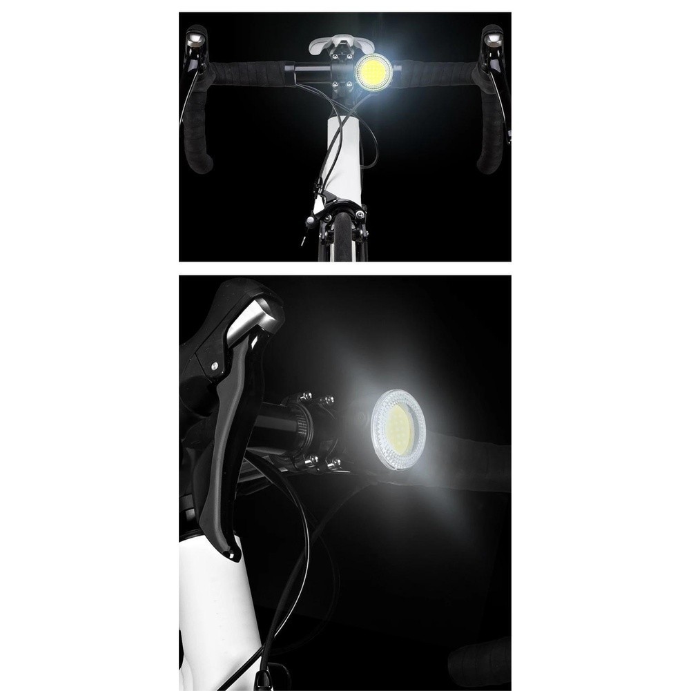 COB Bicycle Light Set 500 Lumens 4 Modes USB Rechargeable Lightweight 26g