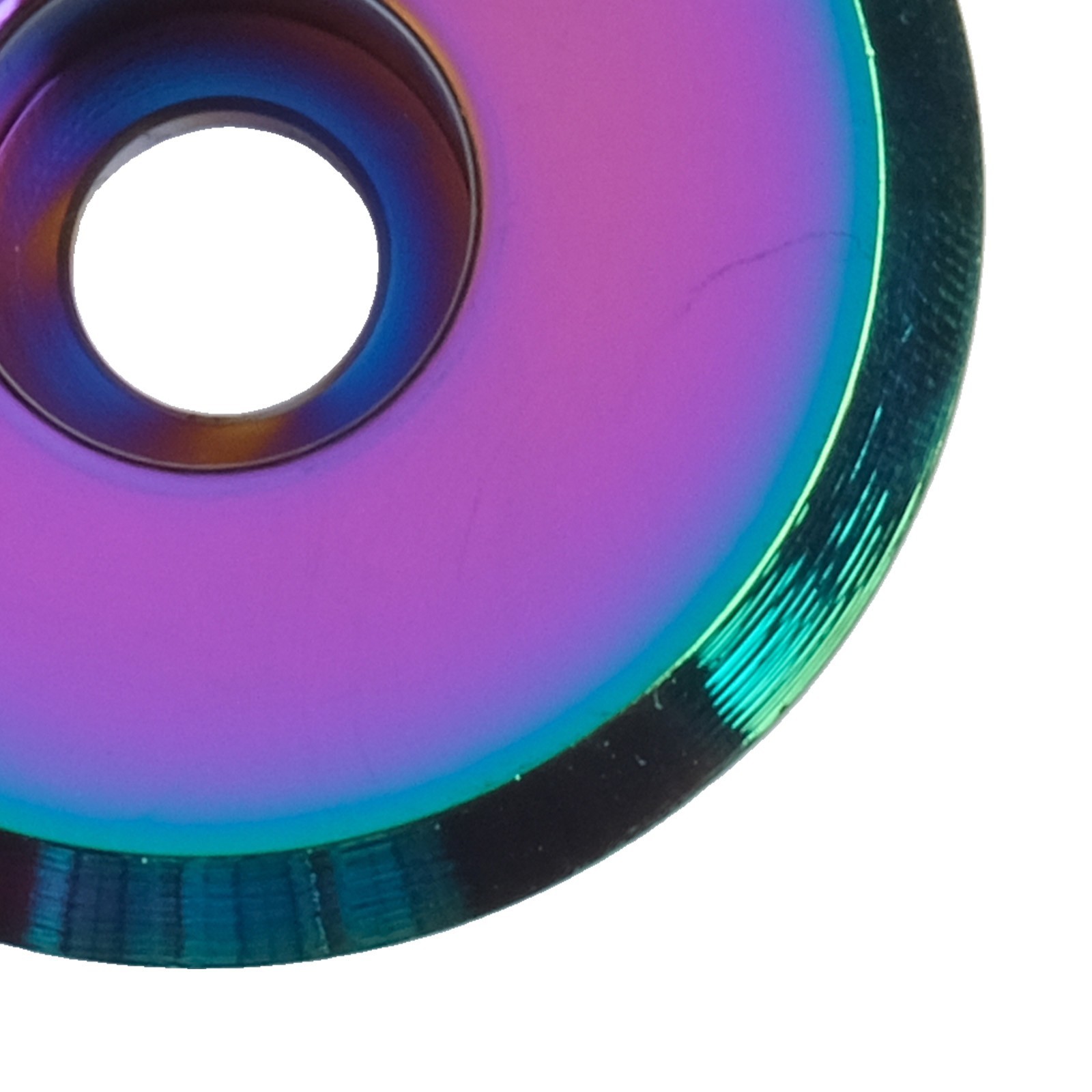 Lightweight Multicolor Oil Slick Headset Stem Cap Replacement Top Cover