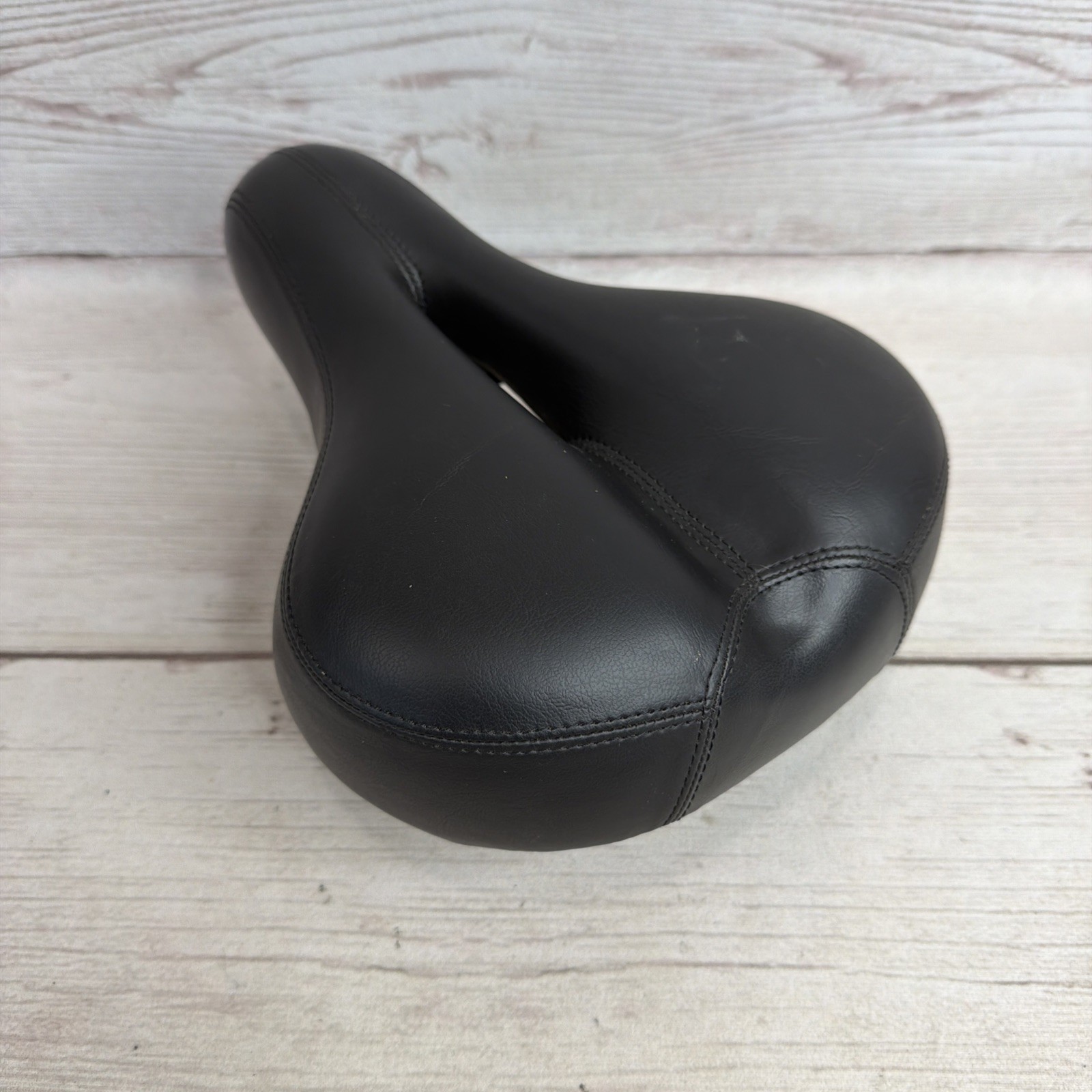 Comfort Wide Big Bum Soft E-bike Bicycle Saddle Seat Cushion Black VGC Free Ship