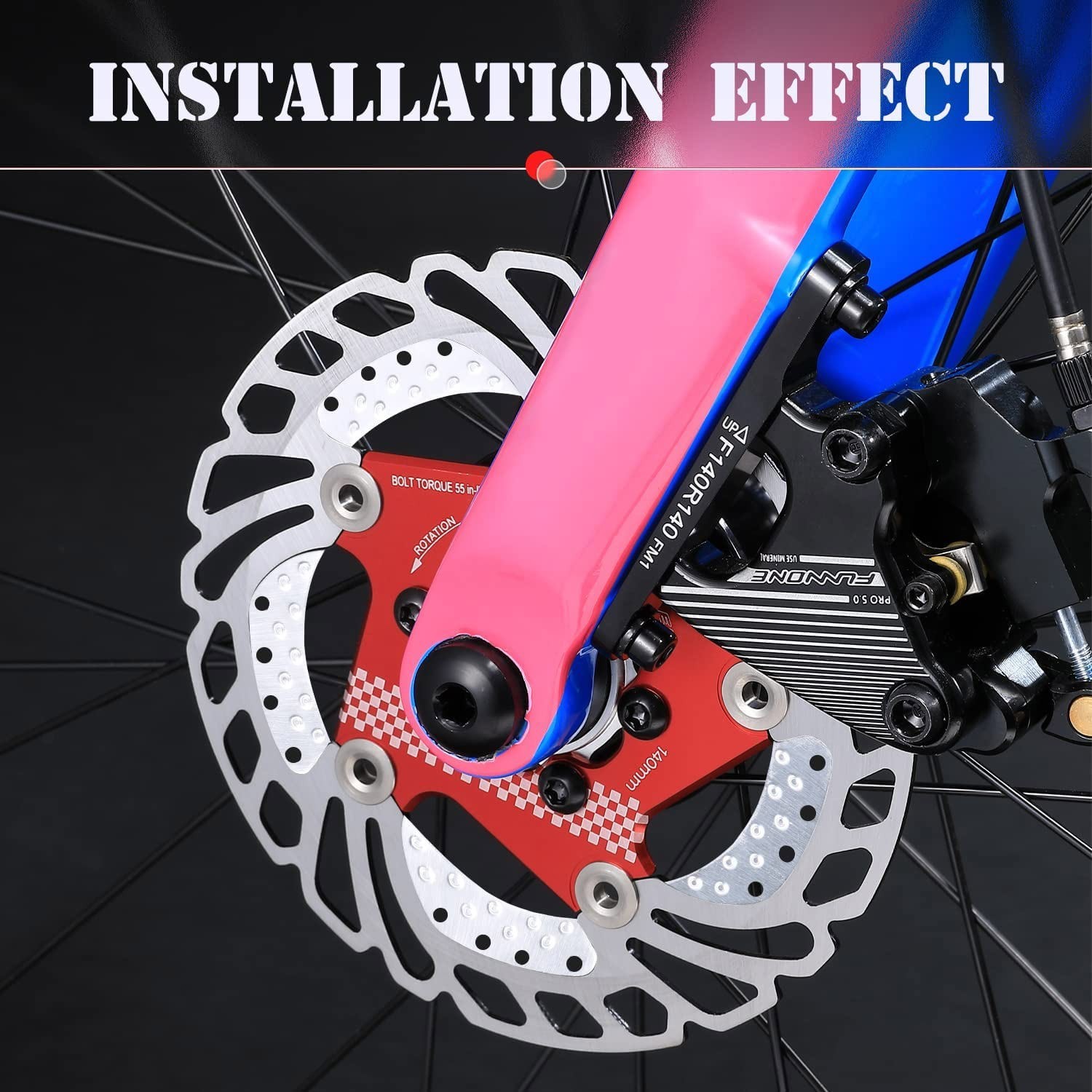 Fast cooling bicycle disc rotor, disc 140mm