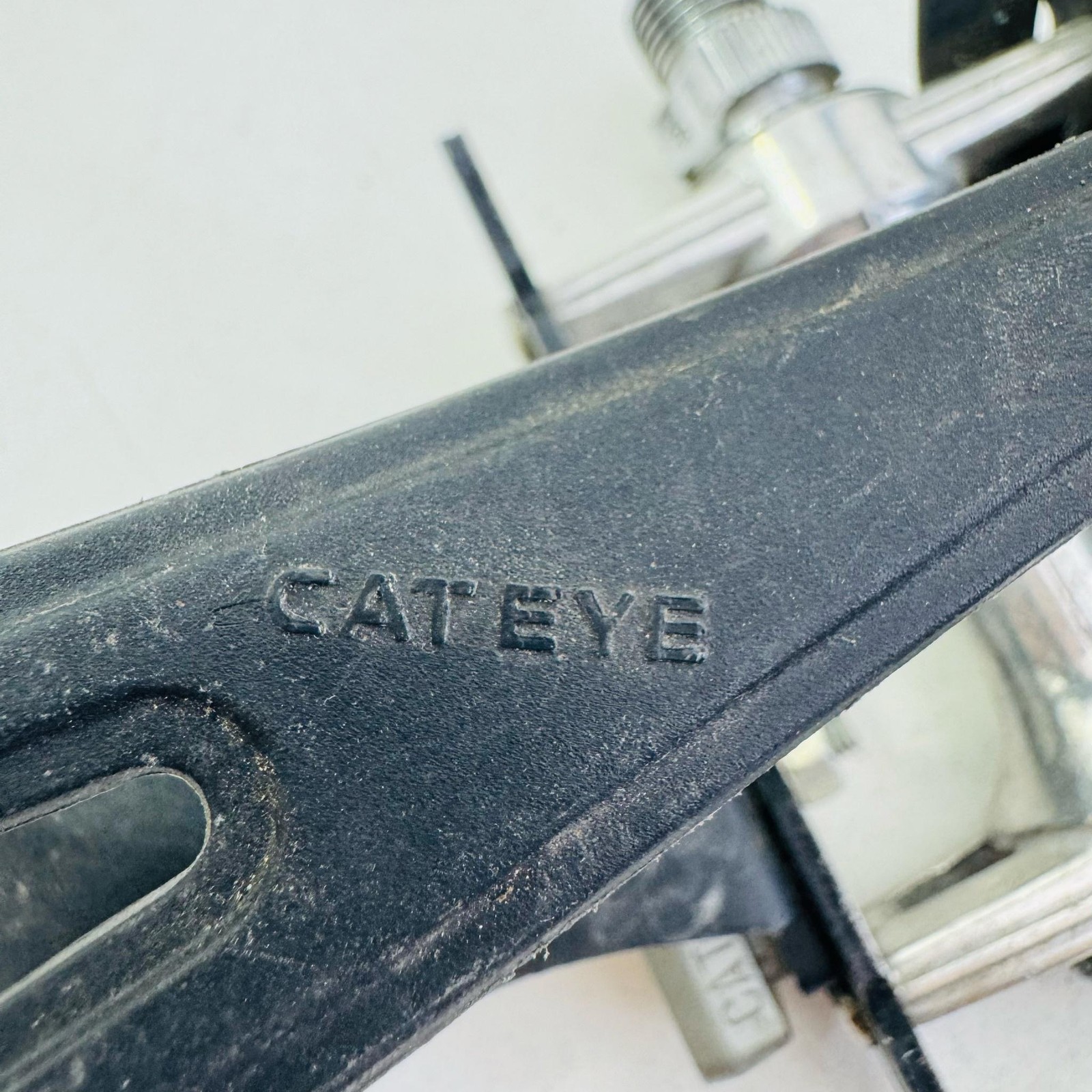 Vintage CatEye RR-0223-EZ SP-100 Platform Bike Pedals Toe Clips 9/16” Black A53