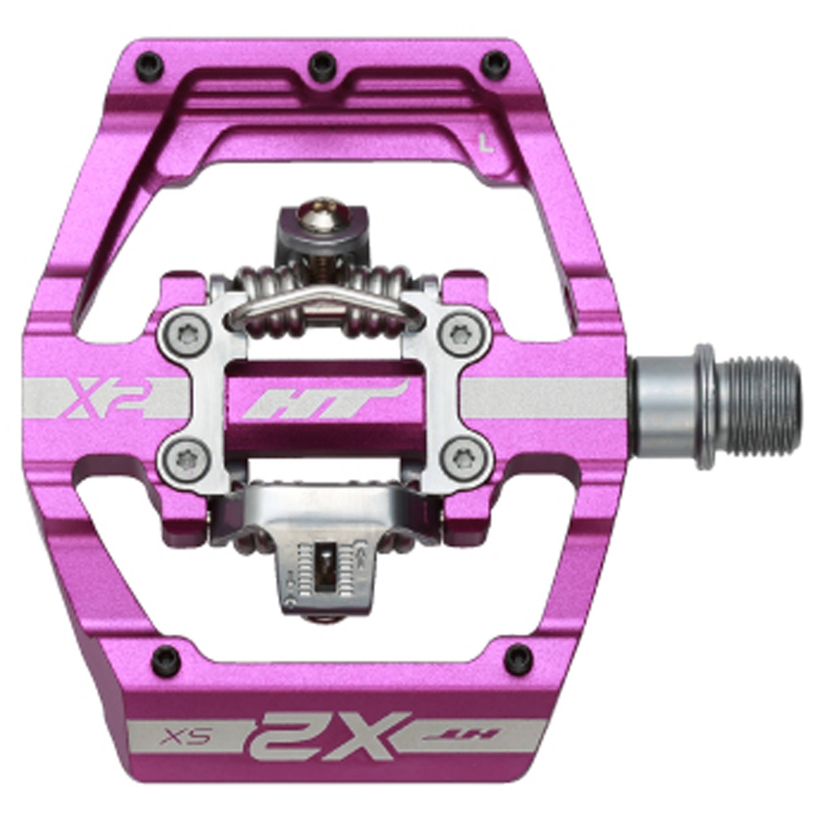 HT Pedals X2-SX Clipless Platform Pedals, CrMo – Purple