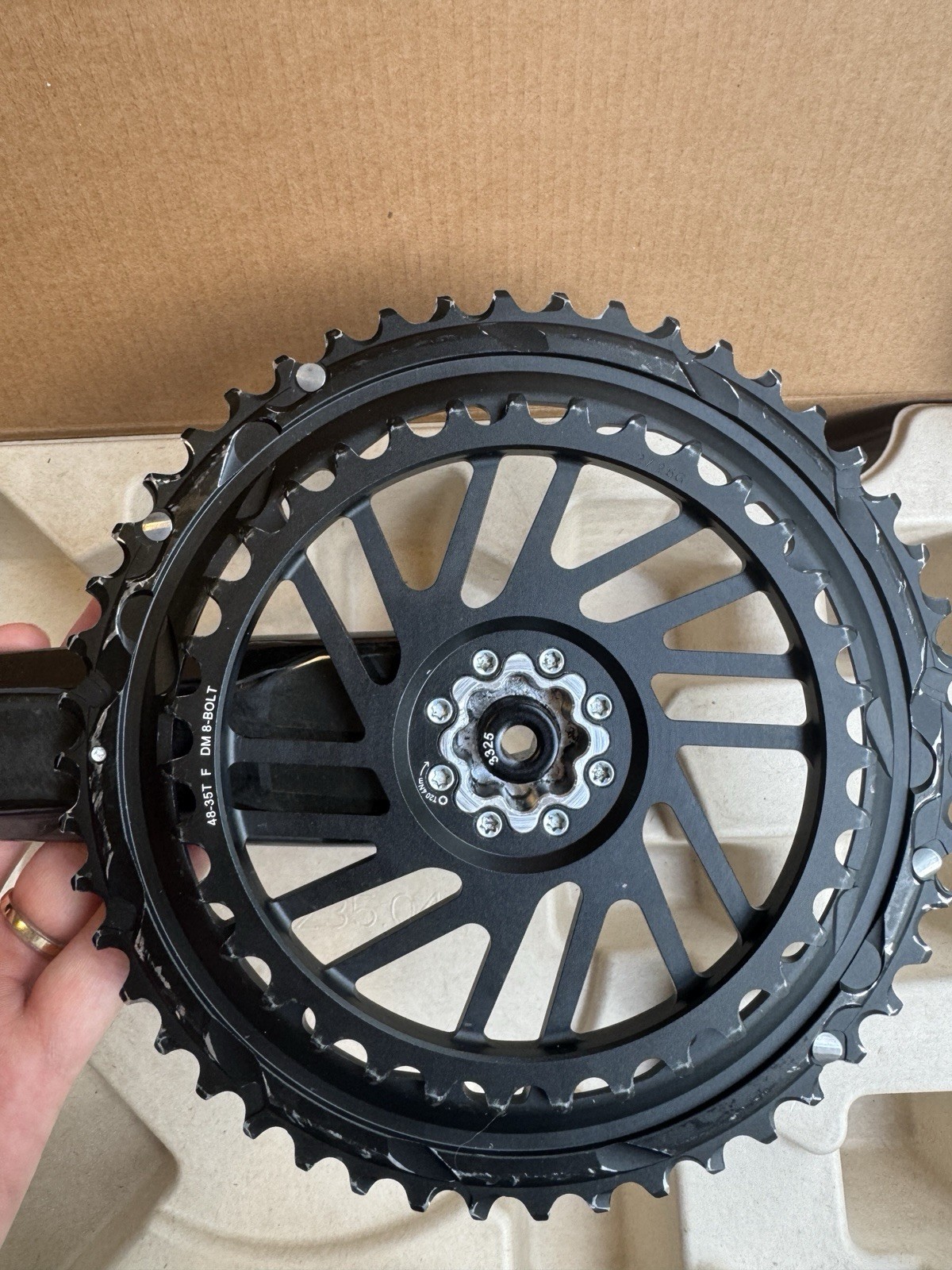SRAM Force E1 DUB Crankset 175mm 48/35T Direct Mount Road Gravel
