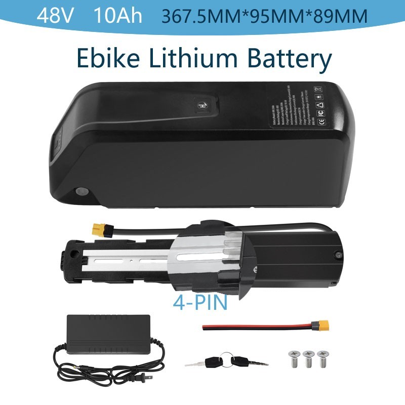 48V 10Ah 480Wh Hailong Lithium Battery for 0-1000W Ebike Battery 30A BMS