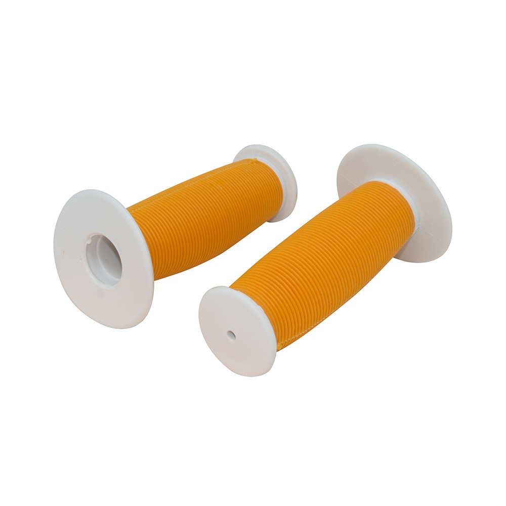 PRO+ Child Kids Bicycle Grips Mushroom Handle Bar Bike Grip Orange/White