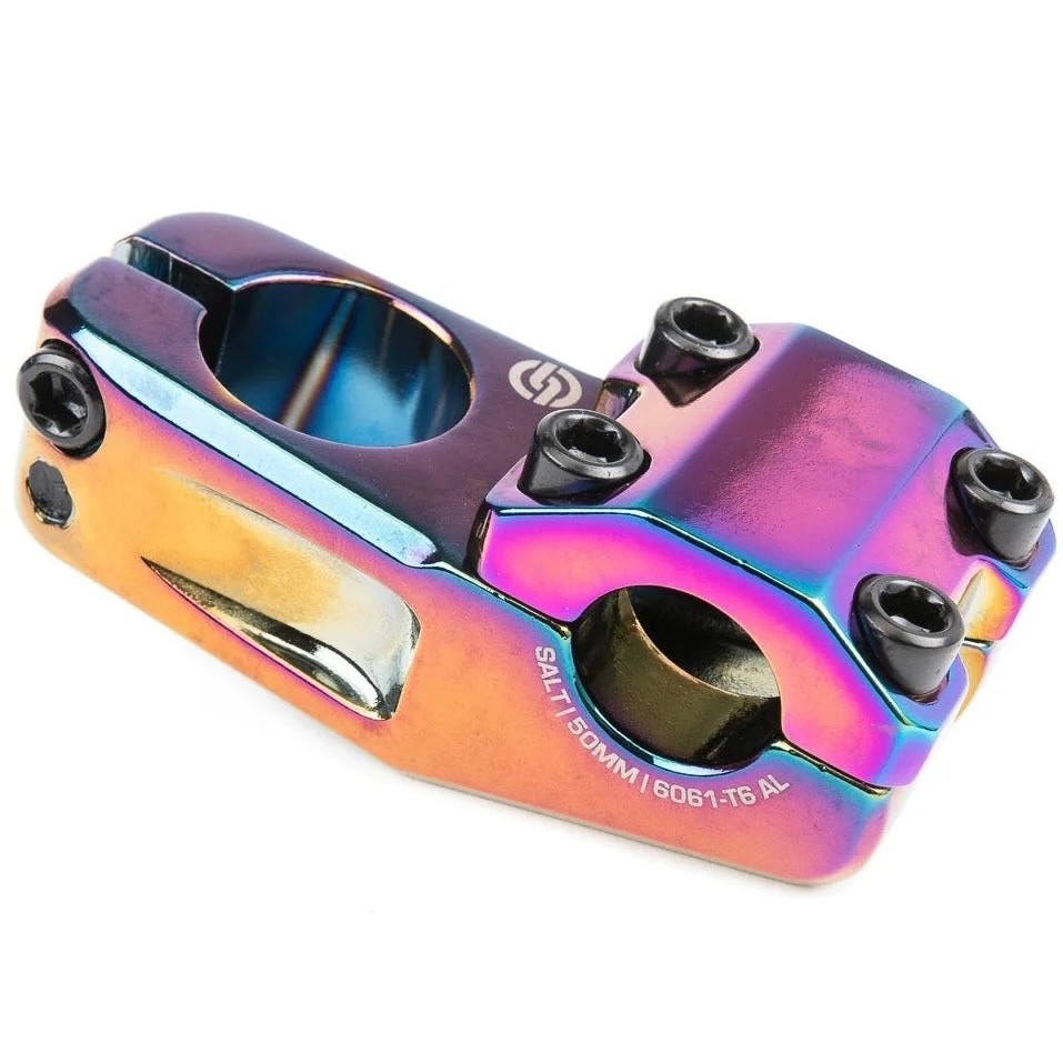 SALT BMX AM BICYCLE TOPLOAD STEM OIL SLICK RAINBOW JET FUEL