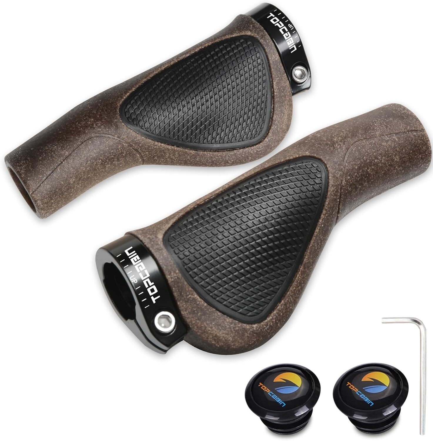 Aluminum Lock-on Ergonomic Bicycles Handlebar Grips for Mountain MTB BMX Bicycle
