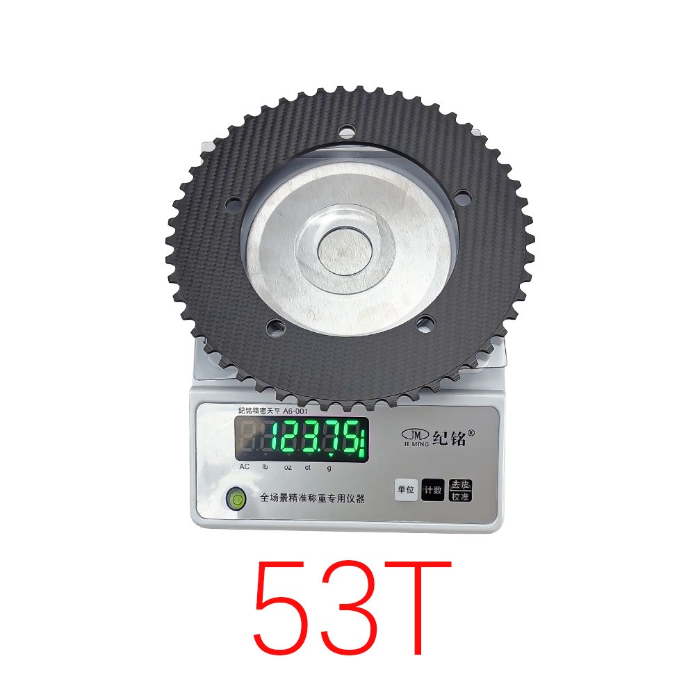 Ultralight Track Bike Carbon Fiber Chainring Fixed Sprocket BCD144 49-64T