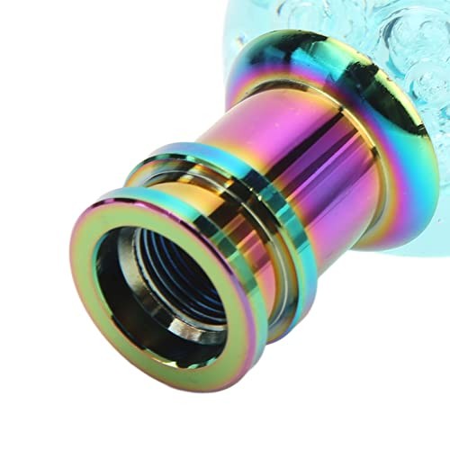 Gear Shift Knob, Universal Acrylic Transparent Bubble Shifter Head Light Blue
