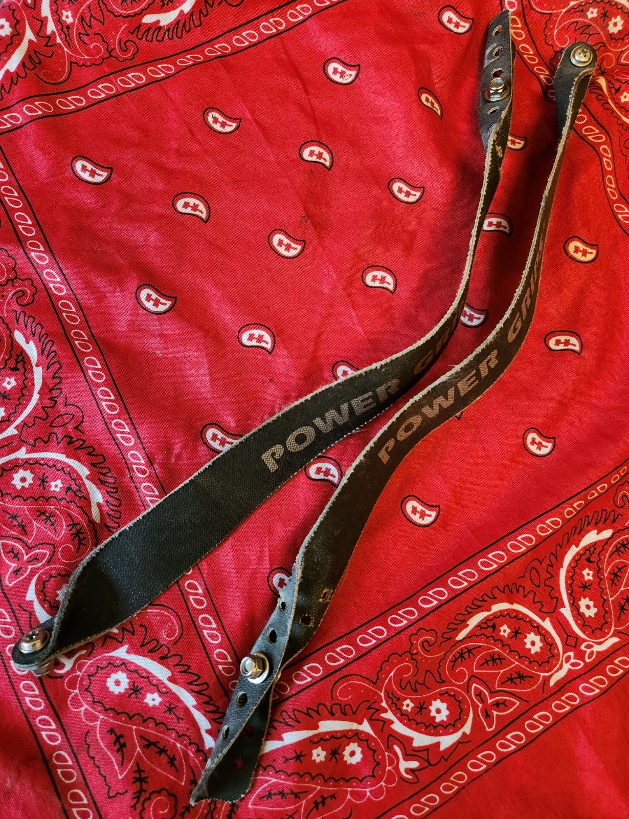 Vintage Power Grips Pedal Straps Bicycle Mountain MTB Road Bike Toe Clip Set VTG