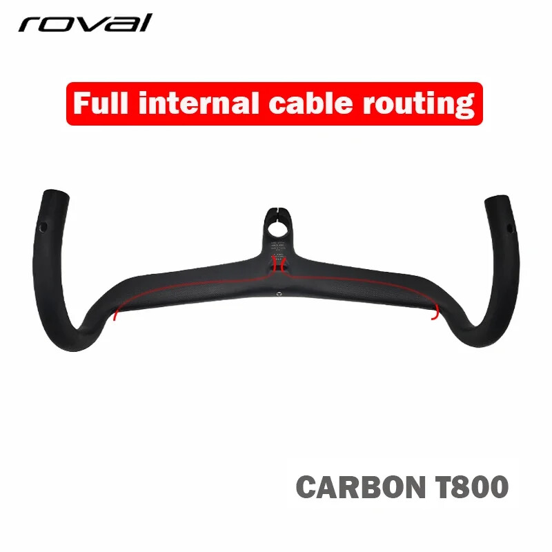 Carbon Fiber Internal Cable Routing Road Bicycle Handlebar Cockpit Di2 Drop Bar