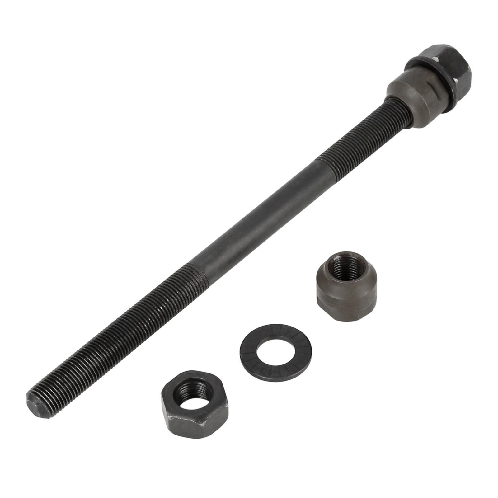 1 Set 9.5mm Bike Rear Solid Axle with 6mm Ball Bearing for Road Bicycle Black