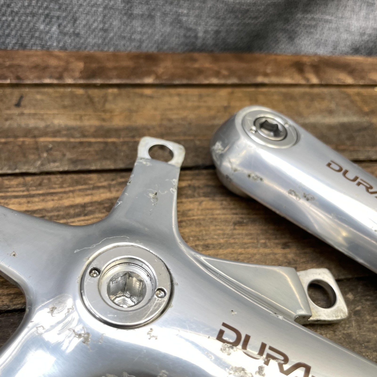 Vintage Shimano Dura-Ace FC-7700 Crankset Arms 172.5mm 130 BCD Road Bike Silver