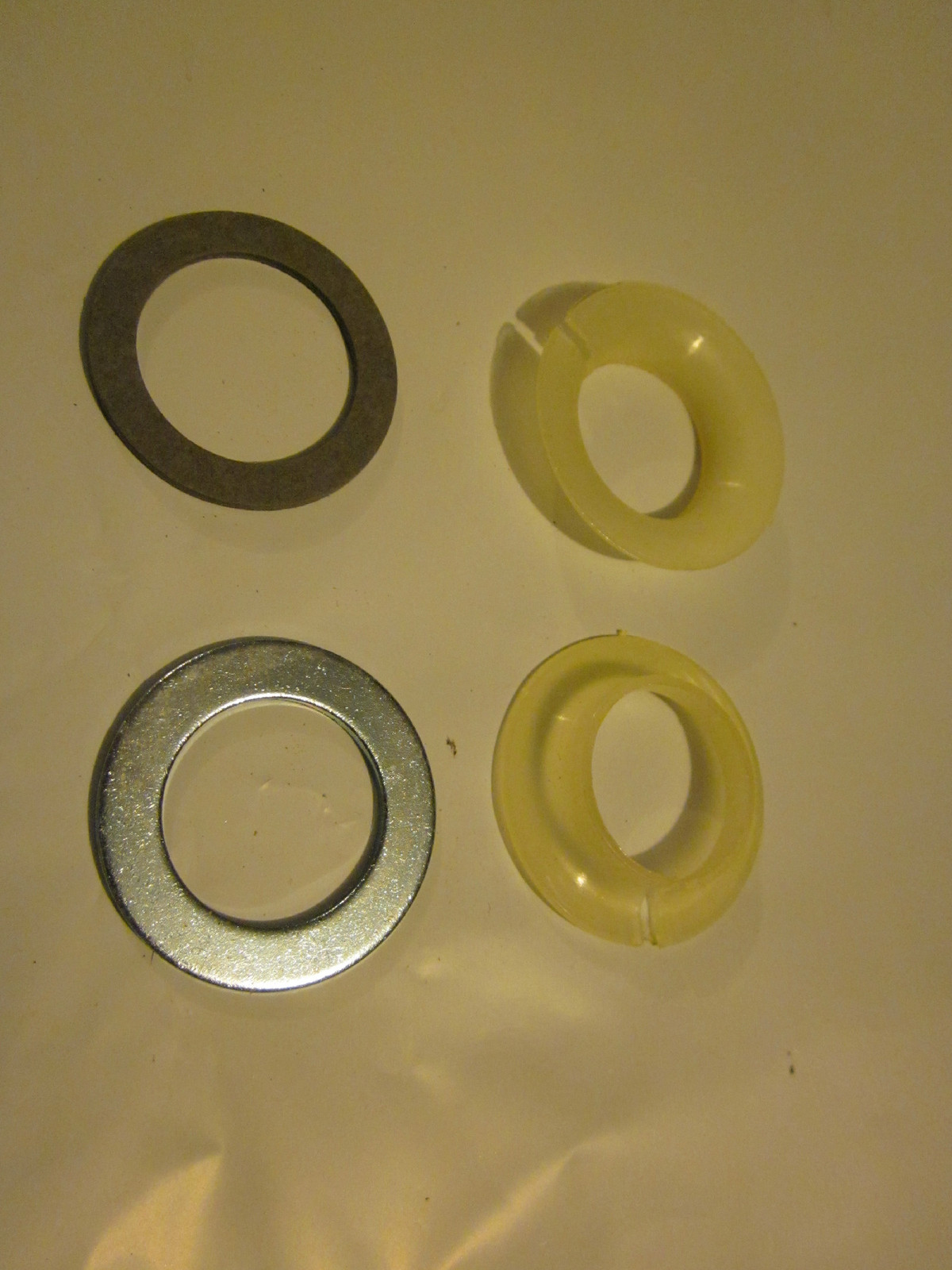 Tricycle Split Nylon Bushing Bearing & Fiber And Metal Washer NOS
