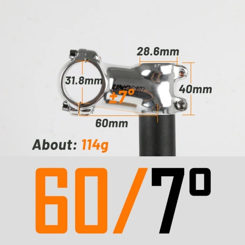 7/17/35 Degree 60/70/90/110/120/130mm Mountain Road Bicycle Handlebar Stems