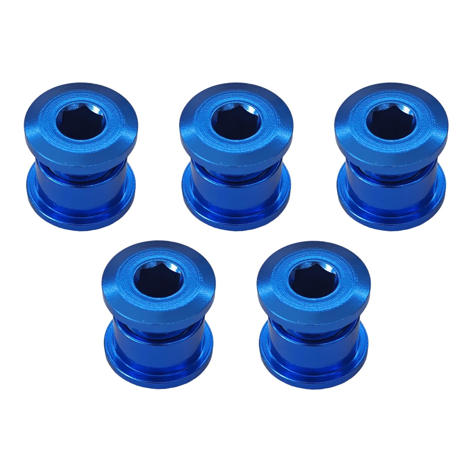 5PCS M8 Chainring Bolts, 7075 Aluminum Alloy Bike Crankset Screws, Single Cha…