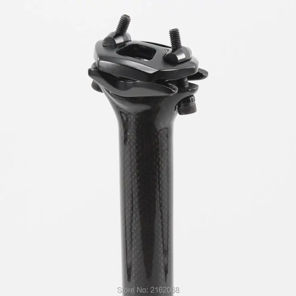 MTB Road Bike Carbon Fibre Seatpost 5mm Offset 25.4/27.2/30.8/31.6/33.9/34.9mm