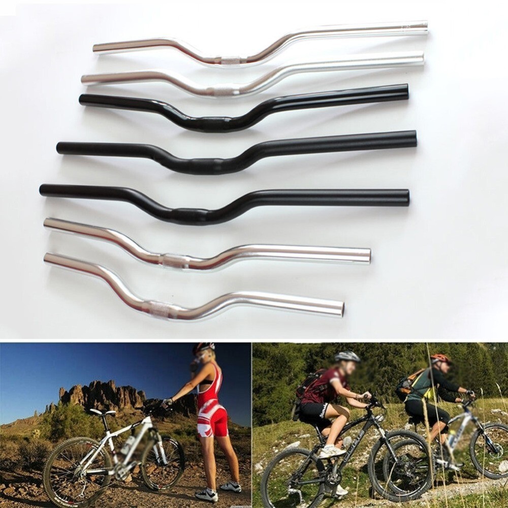 25.4*480-580mm Bicycle Riser Handlebar Aluminum Alloy Mountain Bike Handlebars