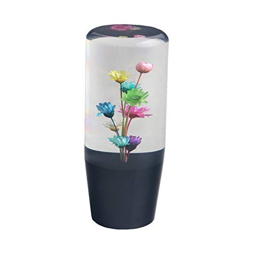 JDM 10CM Real Flowers Shift Knob – Durable Acrylic Shift for Gears