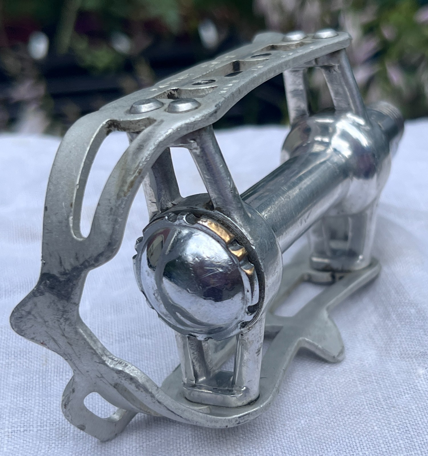 Zeus Gran Sport quill road pedals 9/16″ silver alloy vintage retro l’eroica bike