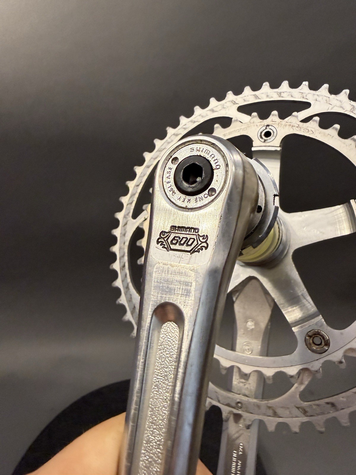 Shimano 600 Arabesque Crankset 170 Vintage Old School Square Taper Cranks 39/52