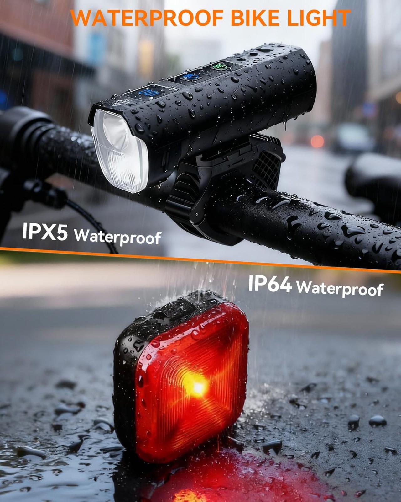 2026 New Bike Lights for Night Riding, 5000mAH Rechargeable Bicycle Lights Fr…