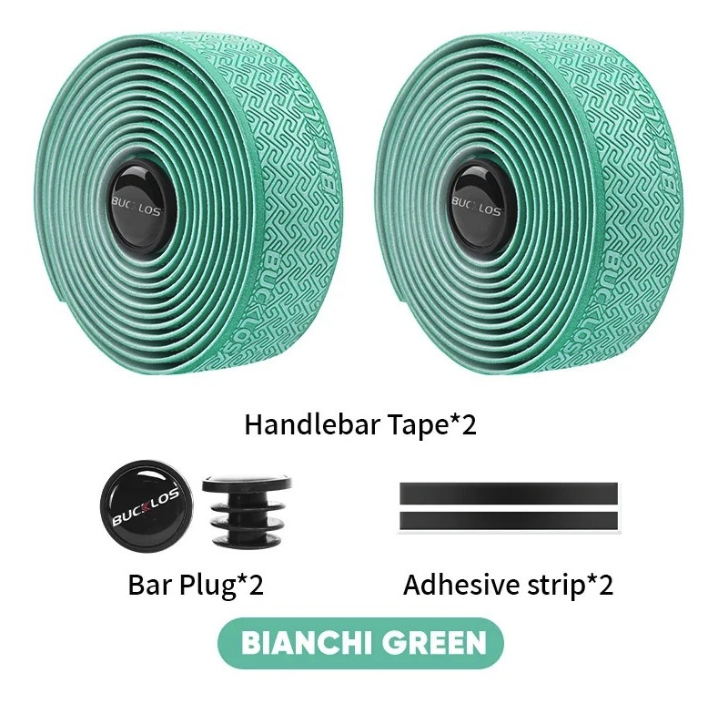 2pcs Road Bike Handlebar Tape Anti-Slip Waterproof PU EVA Wrap Set – NEW