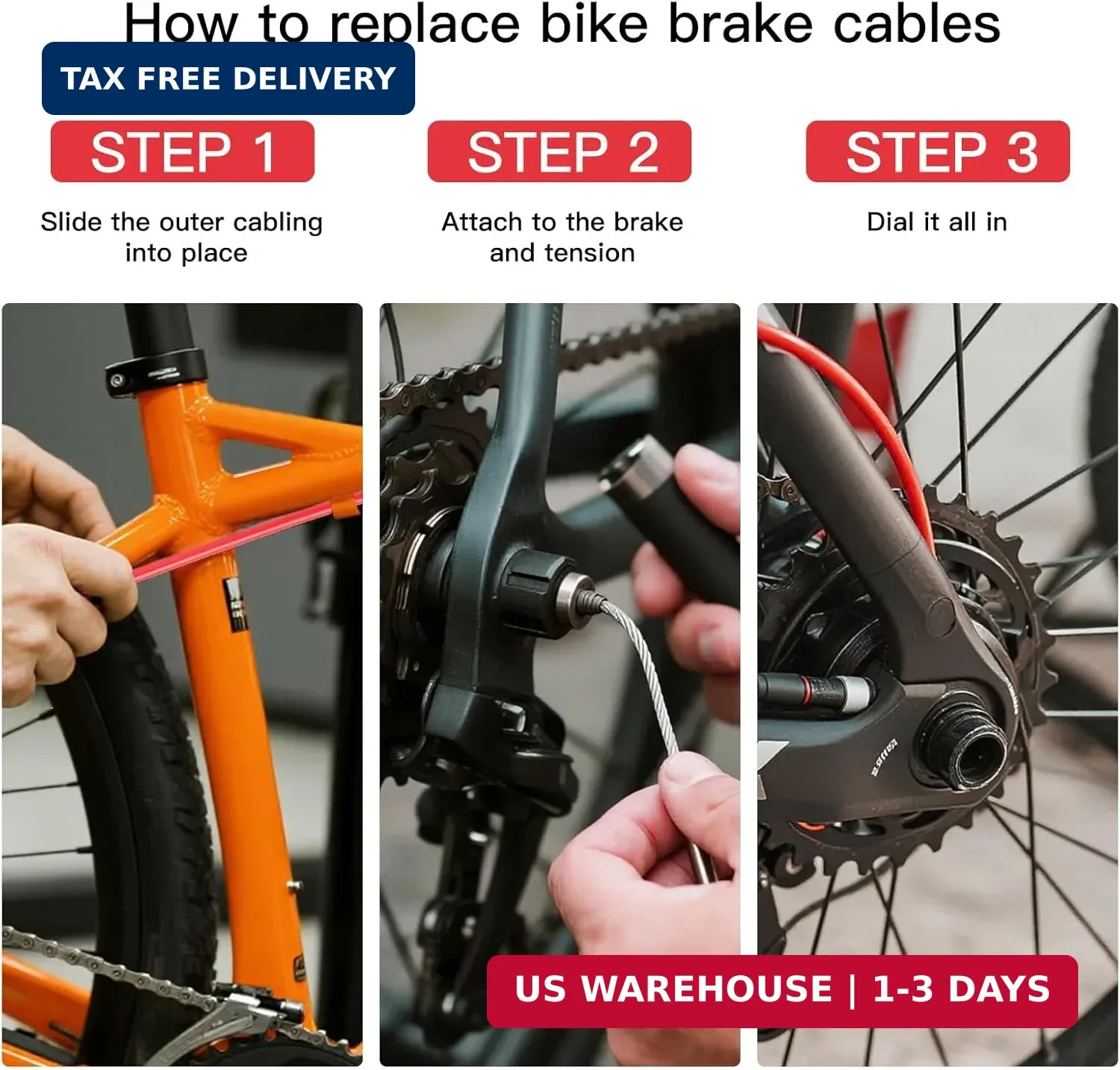 Brake Cable Housing,Professional Grade Lined Bicycle/Bike Brake Cable Housing wi