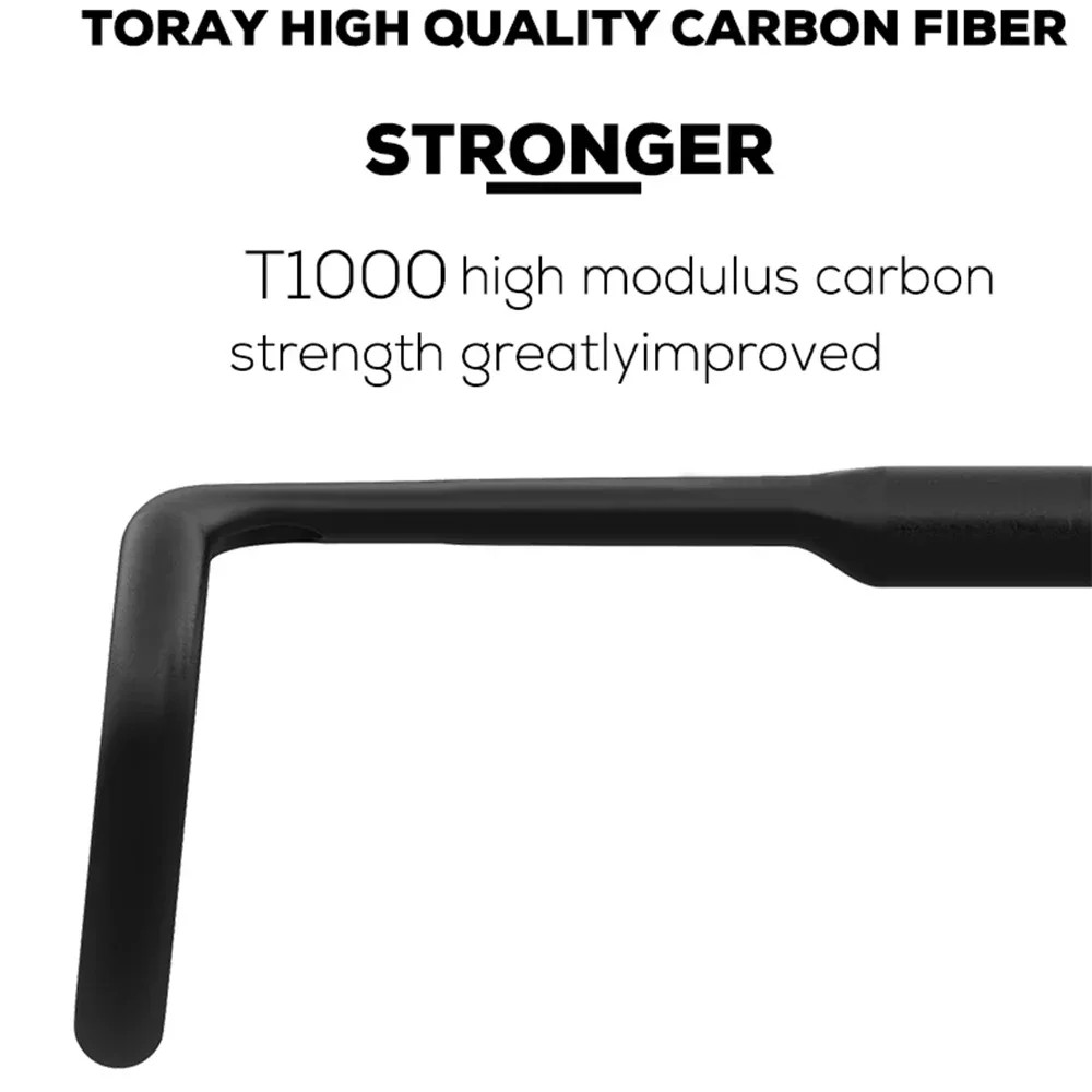 Road Bicycle Handlebar Carbon 360mm/380mm/400mm/420mm Fully Internal Routing