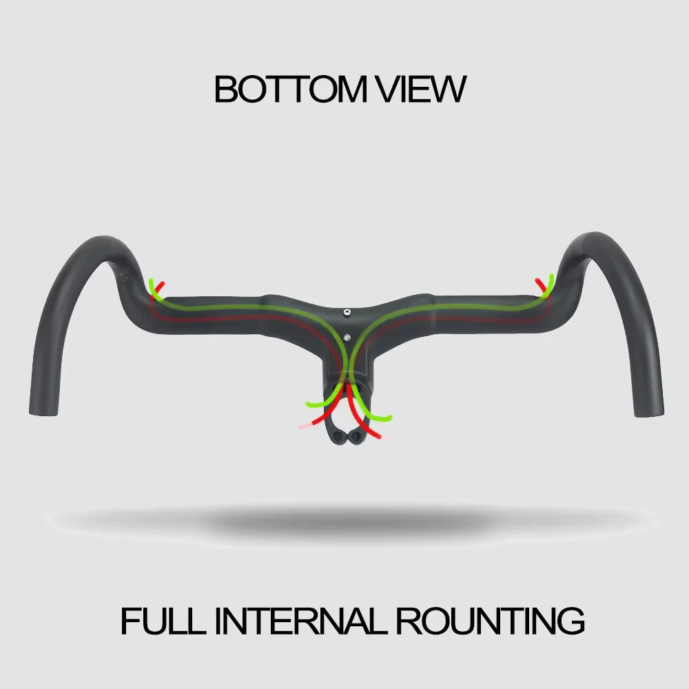 Syncros Gravel Bike Integrated Drop Bar 28.6/31.8mm Internal Cable Routing