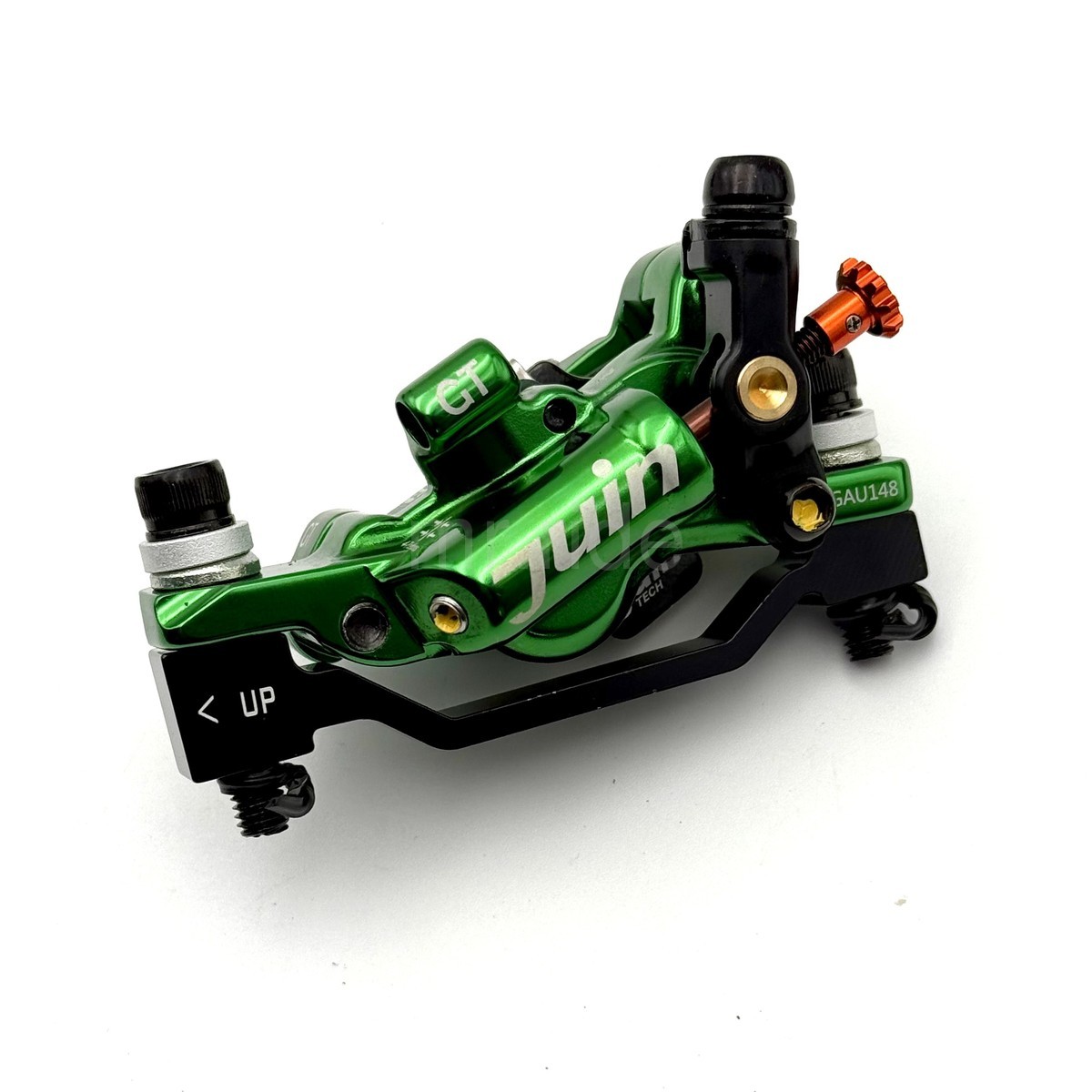 JUIN GTP 4 Pistons Light Hydraulic Road/CX Bike Disc Brake set Caliper Green