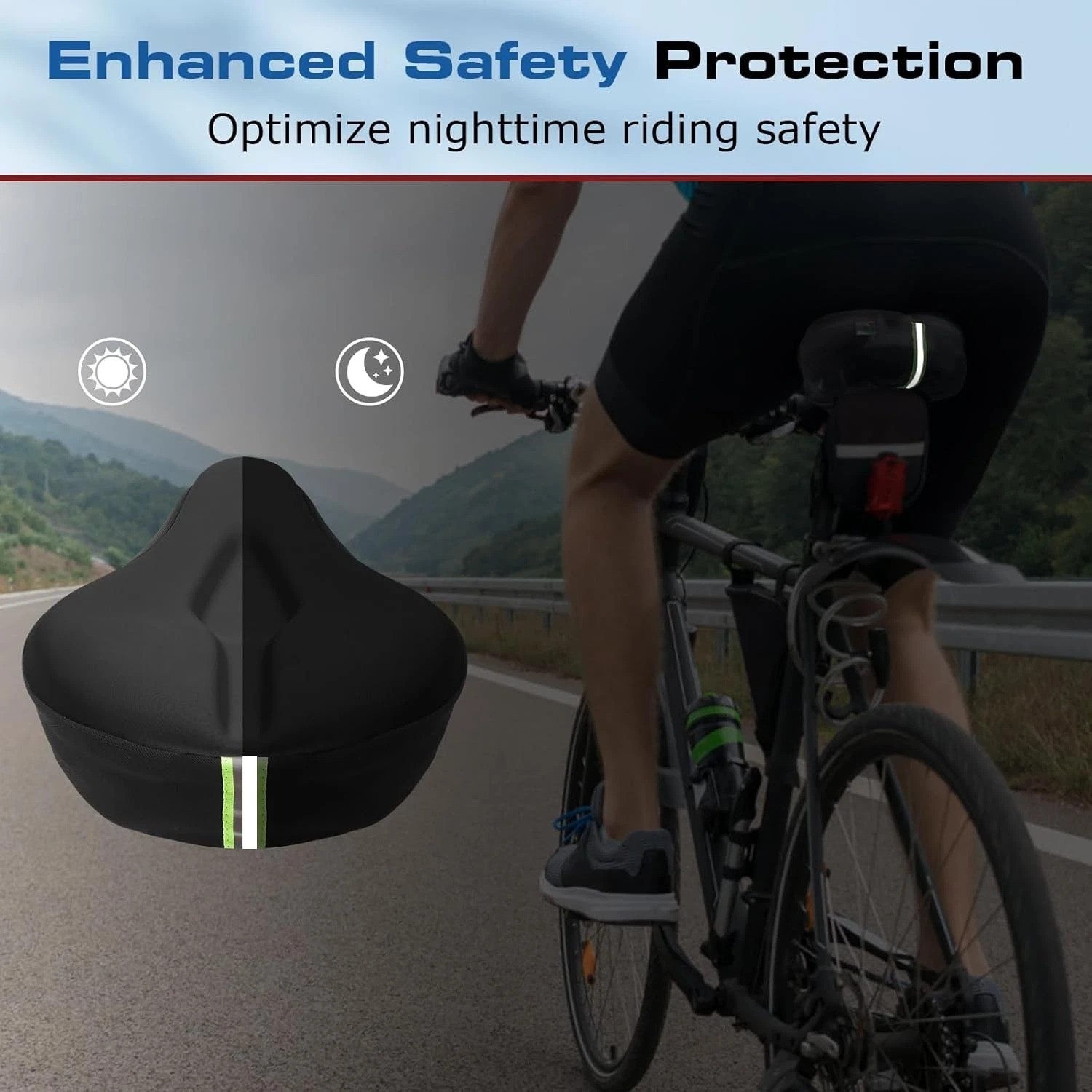 Waterproof Gel Bike Cushion – Anti-Slip & Moisture-Wicking for Ultimate Comfort