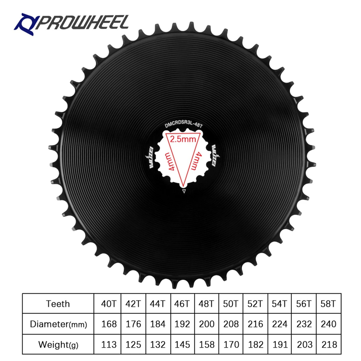 Road Gravel Bike 3 Bolts Direct Mount Crankset 170/172.5/175mm 40-58T Chainring