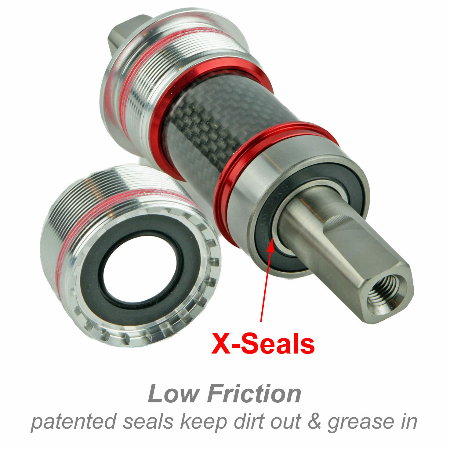 OMNI Racer Square Taper Titanium Bottom Bracket Campagnolo 70×115.5mm ITALIAN