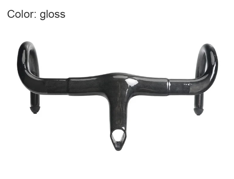 Carbon Integrated Road Bicycle Handlebar Width 400-440mm Stem 90-120mm