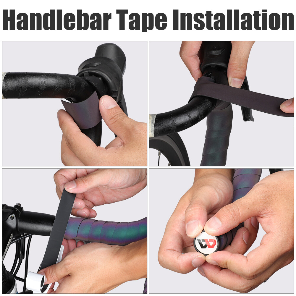 WEST BIKING Reflective Road Bike Bicycle Handlebar Tape Cycling Bar Tape a Pair