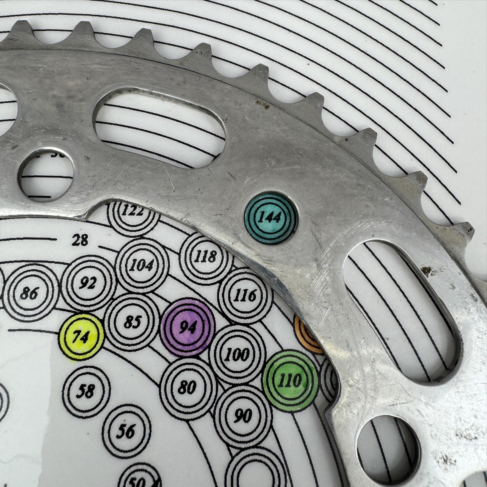 Vintage 48T Chainring 144 130 BCD 5-Arm Silver Aluminum Road Bike